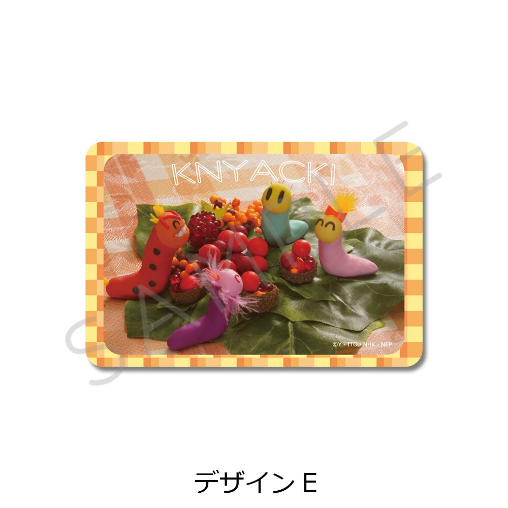 ニャッキ! クリアカードステッカー デザインE ("KNYACKI!" Clear Card Sticker Design E)