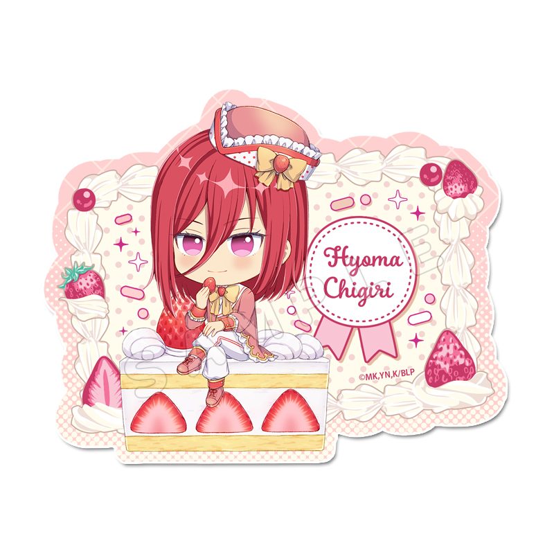 ブルーロック ぷちちょこステッカー 千切豹馬 ショートケーキVer. ("Blue Lock" Puchichoko Sticker Chigiri Hyoma Shortcake Ver.)
