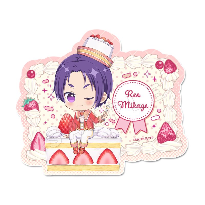 ブルーロック ぷちちょこステッカー 御影玲王 ショートケーキVer. ("Blue Lock" Puchichoko Sticker Mikage Reo Shortcake Ver.)