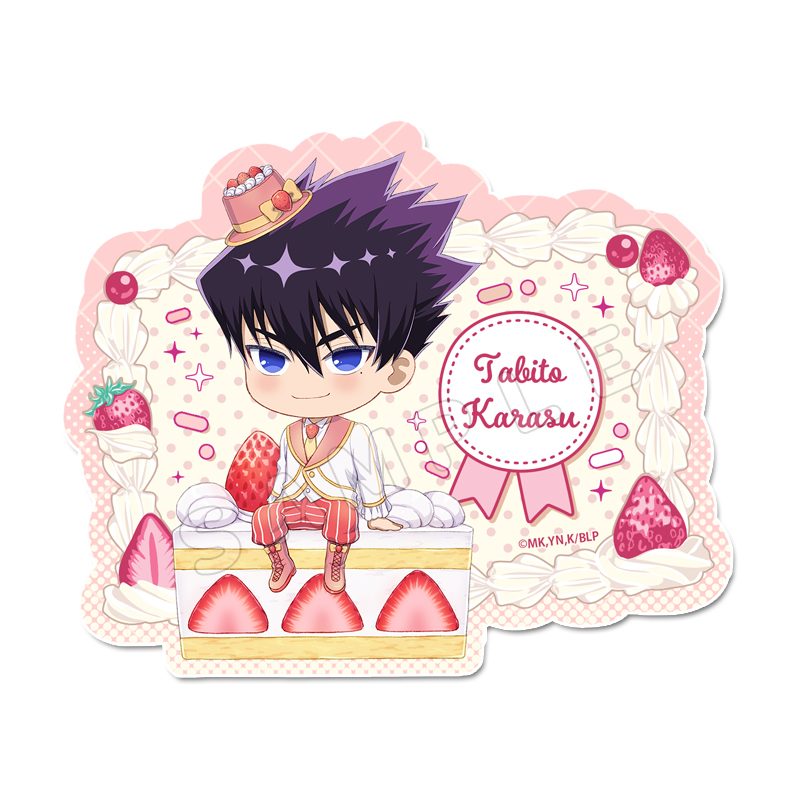 ブルーロック ぷちちょこステッカー 烏旅人 ショートケーキVer. ("Blue Lock" Puchichoko Sticker Karasu Tabito Shortcake Ver.)