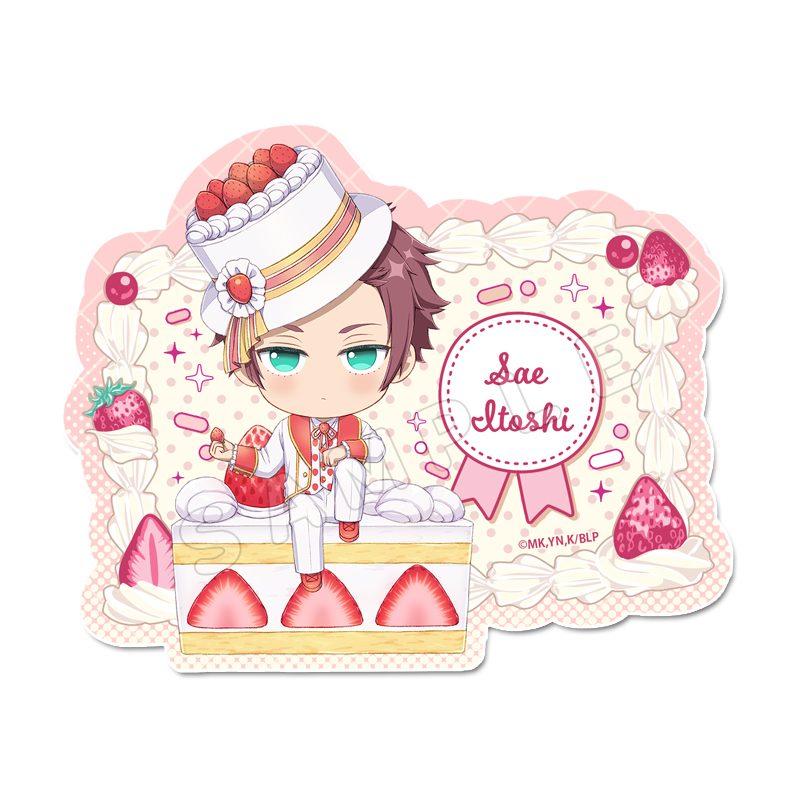 ブルーロック ぷちちょこステッカー 糸師冴 ショートケーキVer. ("Blue Lock" Puchichoko Sticker Itoshi Sae Shortcake Ver.)
