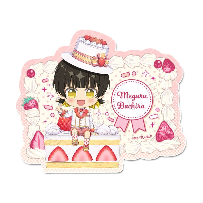 ブルーロック ぷちちょこステッカー 蜂楽廻 ショートケーキVer. ("Blue Lock" Puchichoko Sticker Bachira Meguru Shortcake Ver.)