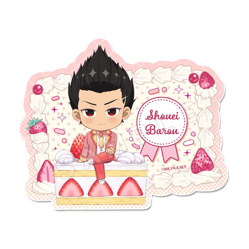ブルーロック ぷちちょこステッカー 馬狼照英 ショートケーキVer. ("Blue Lock" Puchichoko Sticker Barou Shouei Shortcake Ver.)