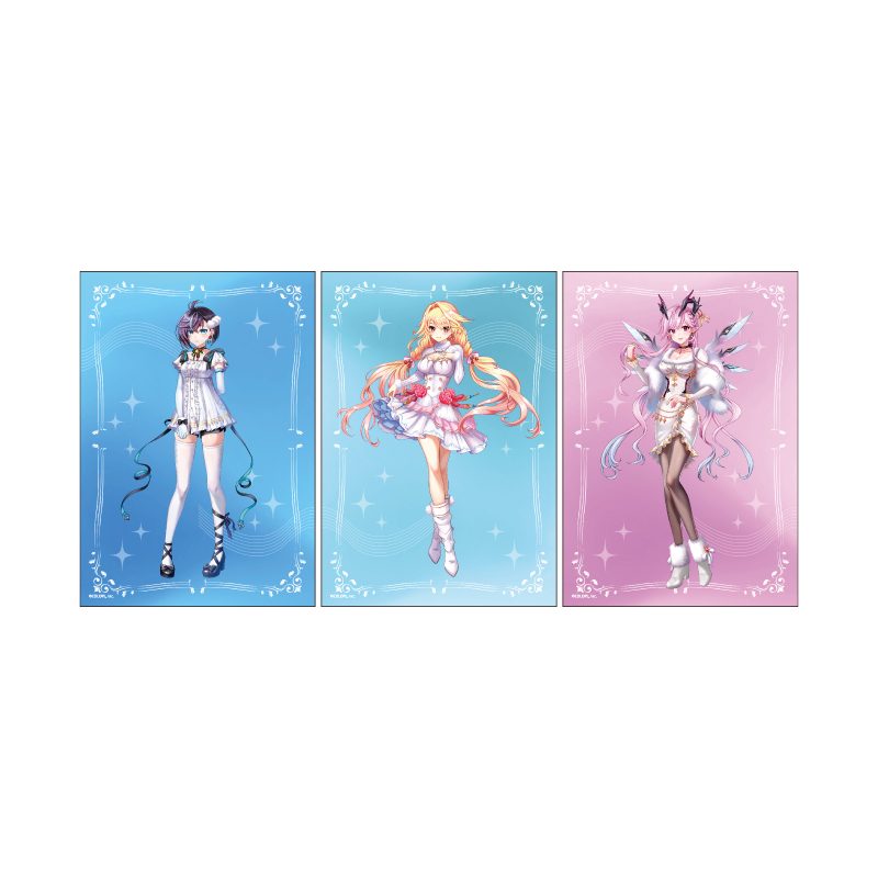 L版ブロマイド3枚セット 白猫プロジェクト 06 ルナ シエラ オスクロル(描き下ろしイラスト) (L Size Bromide 3 Set "White Cat Project" 06 Luna & Sierra & Oscrol (Original Illustration))