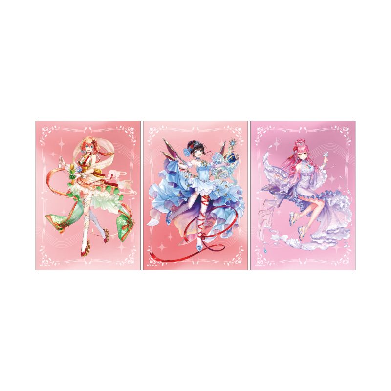 L版ブロマイド3枚セット 白猫プロジェクト 09 リネア クロカ リーラン(公式イラスト) (L Size Bromide 3 Set "White Cat Project" 09 Linea & Kuroka & Riran (Official Illustration))