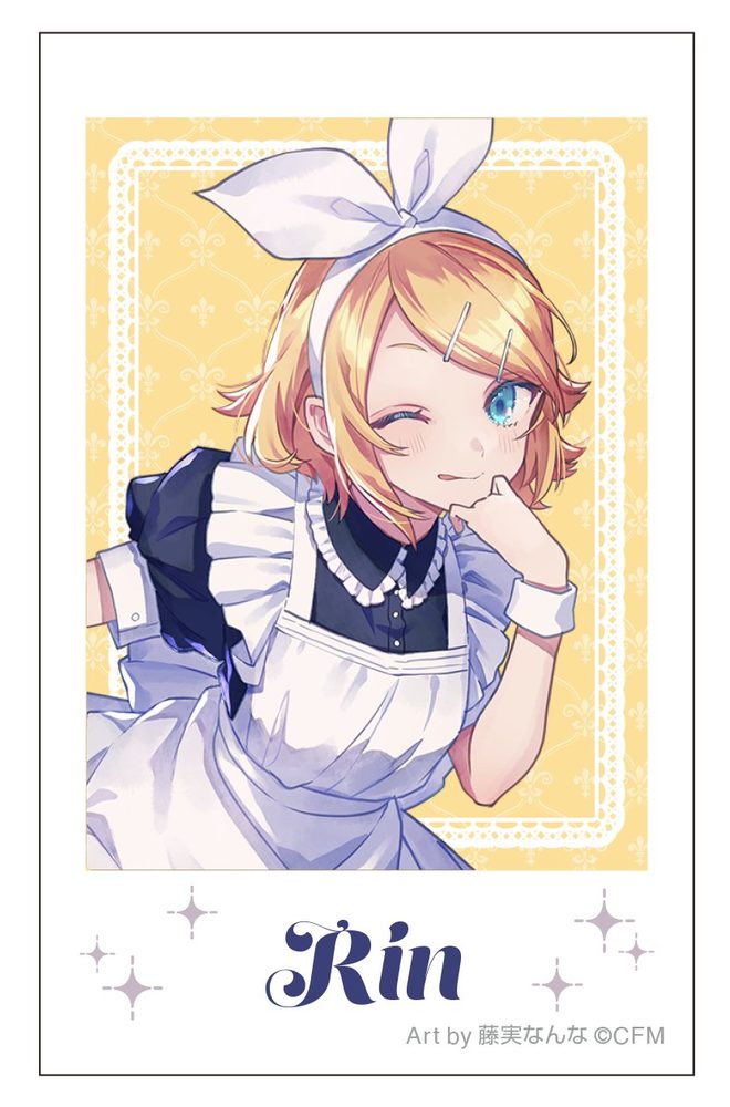 初音ミクシリーズ チェキプリント 鏡音リン メイド&執事 Art by 藤実なんな (Hatsune Miku Series Instax Print Kagamine Rin Maid & Butler Art by Nanna Fujimi)