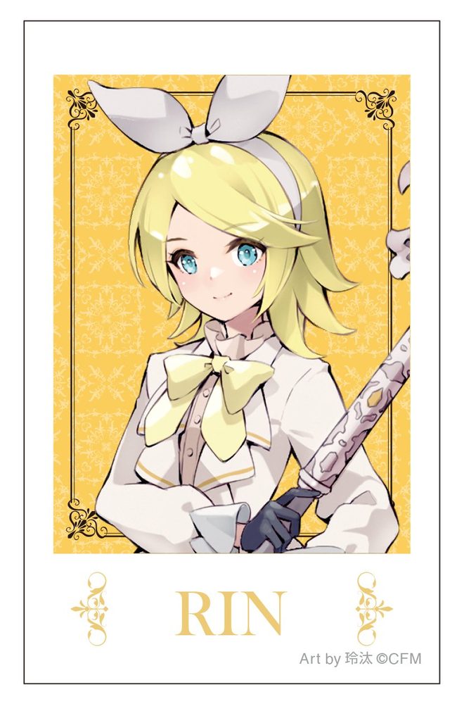 初音ミクシリーズ チェキプリント 鏡音リン 騎士 Art by 玲汰 (Hatsune Miku Series Instax Print Kagamine Rin Knight Art by Reita)