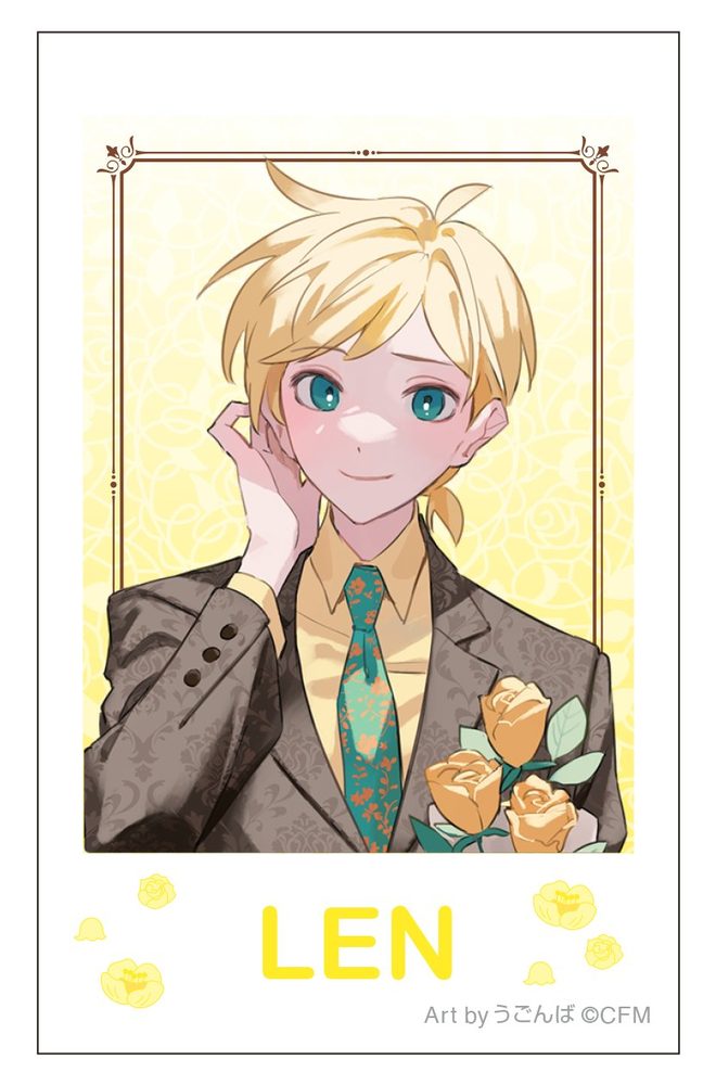 初音ミクシリーズ チェキプリント 鏡音レン パーティドレス Art by うごんば (Hatsune Miku Series Instax Print Kagamine Len Party Dress Art by Ugonba)