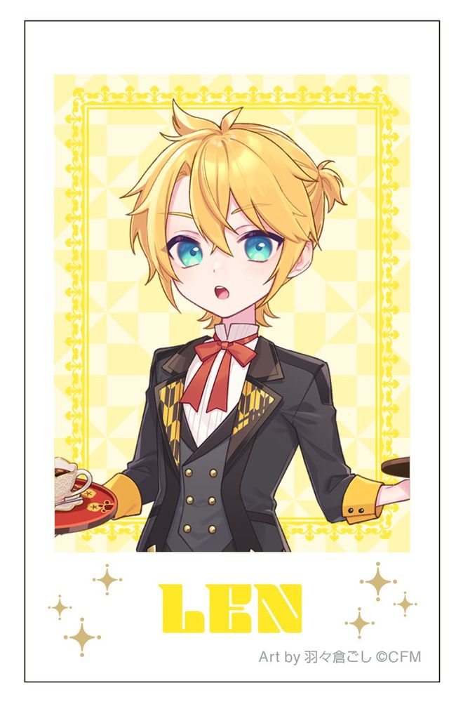 初音ミクシリーズ チェキプリント 鏡音レン 和風喫茶 Art by 羽々倉ごし (Hatsune Miku Series Instax Print Kagamine Len Japanese Style Cafe Art by Habakura54)