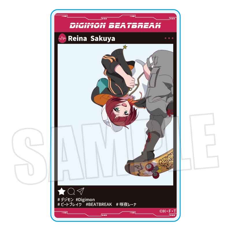 アクリルカード DIGIMON BEATBREAK 咲夜レーナ Skater Ver. (Acrylic Card "DIGIMON BEATBREAK" Sakuya Reina Skater Ver.)