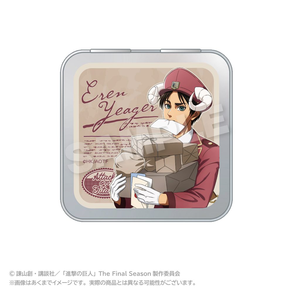 進撃の巨人 コレクション缶ケース おとどけメェるVer.(描き下ろし) エレン・イェーガー ("Attack on Titan" Collection Can Case Otodoke Mail Ver. (Original Illustration) Eren Yeager)