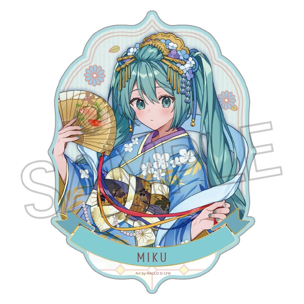 初音ミク 百鬼夜行 -麗宴- ステッカー B 人魚(にんぎょ) (Hatsune Miku Hyakki Yakou -Reien- Sticker B Ningyo)