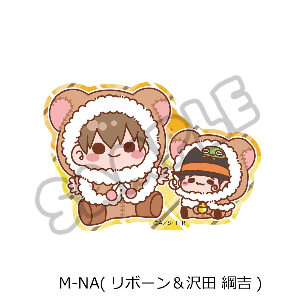 家庭教師ヒットマンREBORN! 第4弾 クリアステッカー M-NA リボーン&沢田綱吉 ("Reborn!" Vol. 4 Clear Sticker M-NA Reborn & Sawada Tsunayoshi)