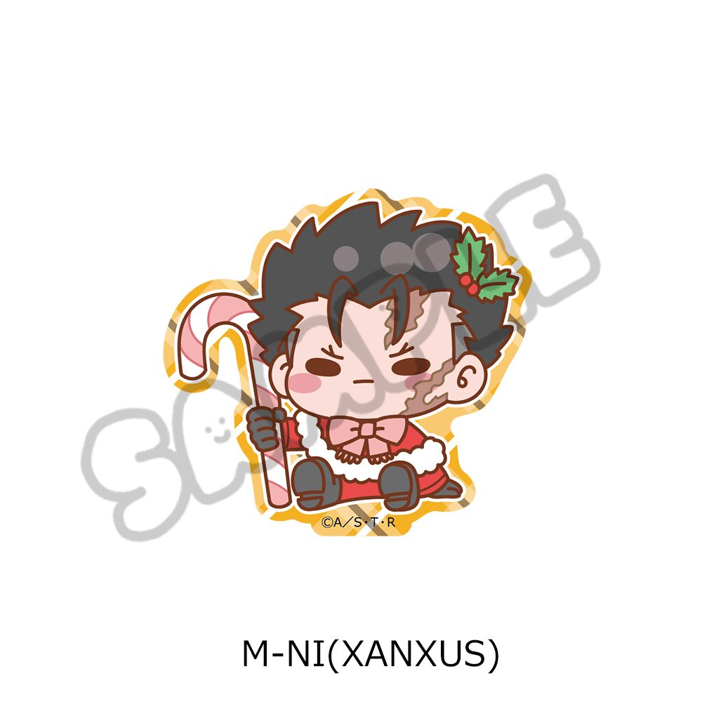 家庭教師ヒットマンREBORN! 第4弾 クリアステッカー M-NI XANXUS ("Reborn!" Vol. 4 Clear Sticker M-NI XANXUS)