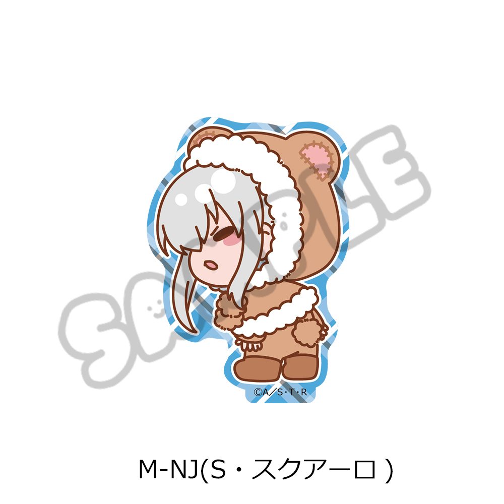 家庭教師ヒットマンREBORN! 第4弾 クリアステッカー M-NJ S・スクアーロ ("Reborn!" Vol. 4 Clear Sticker M-NJ S. Squalo)