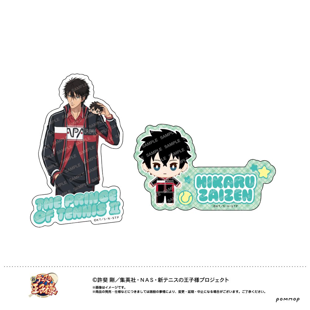 新テニスの王子様 ダイカットシールセット -おきがえぬいといっしょ第4弾- F 財前光 ("New The Prince of Tennis" Die-cut Sticker Set -with Okigaenui Vol. 4- F Zaizen Hikaru)