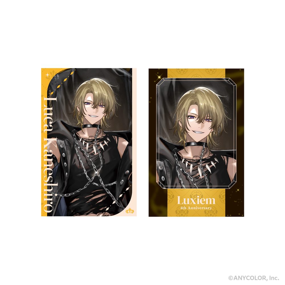 NIJISANJI EN 周年企画 Luxiem フォト風カード2枚セット ルカ・カネシロ (NIJISANJI EN Anniversary Project Luxiem Photo Style Card 2 Set Luca Kaneshiro)