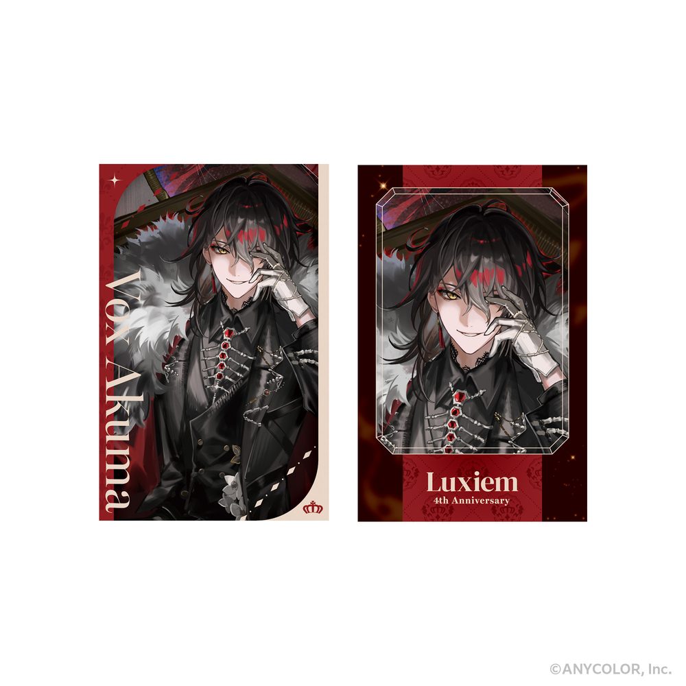 NIJISANJI EN 周年企画 Luxiem フォト風カード2枚セット ヴォックス・アクマ (NIJISANJI EN Anniversary Project Luxiem Photo Style Card 2 Set Vox Akuma)