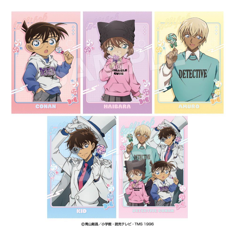 名探偵コナン ポストカードセット ロリポップ 5枚入り ("Detective Conan" Postcard Set Lollipop 5 Set)