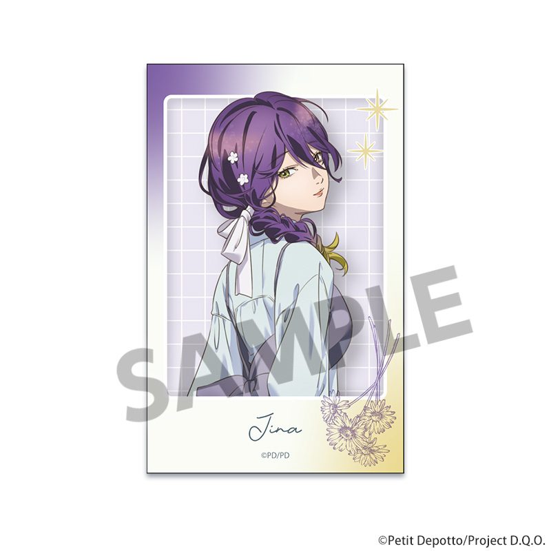 グノーシア 描き下ろしインスタントフォト風ステッカー ジナ ("GNOSIA" Original Illustration Instant Photo Style Sticker Jina)