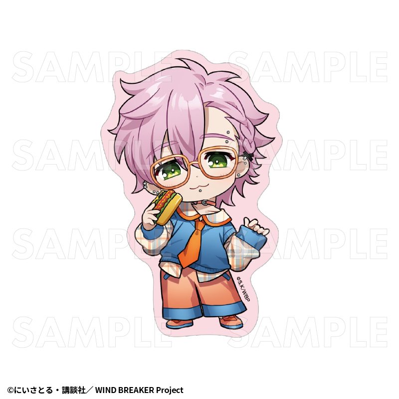 WIND BREAKER チェックセーラー ステッカー 桐生三輝 ("Wind Breaker" Plaid Sailor Sticker Kiryu Mitsuki)