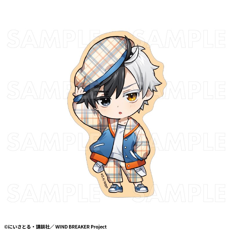 WIND BREAKER チェックセーラー ステッカー 桜遥 ("Wind Breaker" Plaid Sailor Sticker Sakura Haruka)