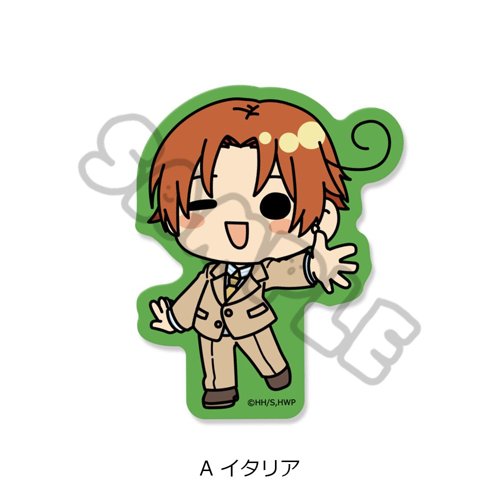 ヘタリア World☆Stars クリアカードステッカー A イタリア ("Hetalia World Stars" Clear Card Sticker A Italy)