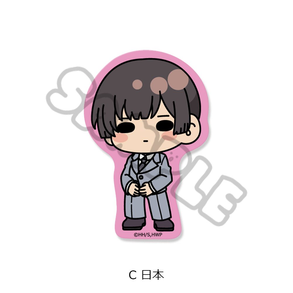 ヘタリア World☆Stars クリアカードステッカー C 日本 ("Hetalia World Stars" Clear Card Sticker C Japan)