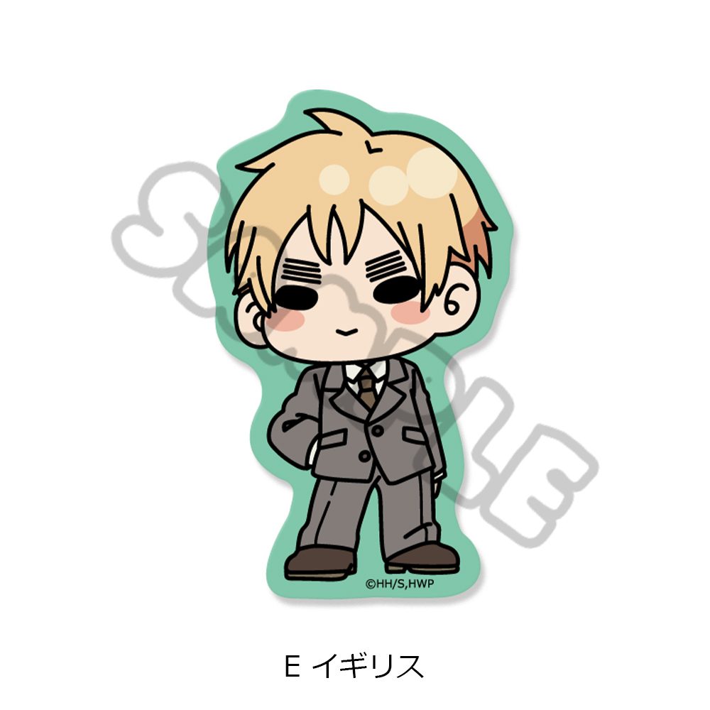 ヘタリア World☆Stars クリアカードステッカー E イギリス ("Hetalia World Stars" Clear Card Sticker E United Kingdom)