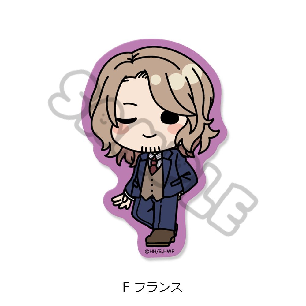 ヘタリア World☆Stars クリアカードステッカー F フランス ("Hetalia World Stars" Clear Card Sticker F France)