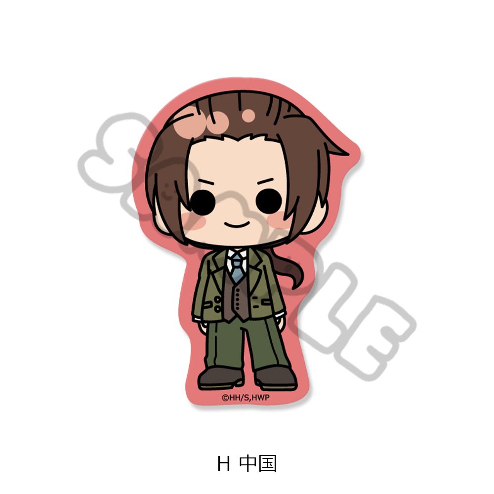 ヘタリア World☆Stars クリアカードステッカー H 中国 ("Hetalia World Stars" Clear Card Sticker H China)