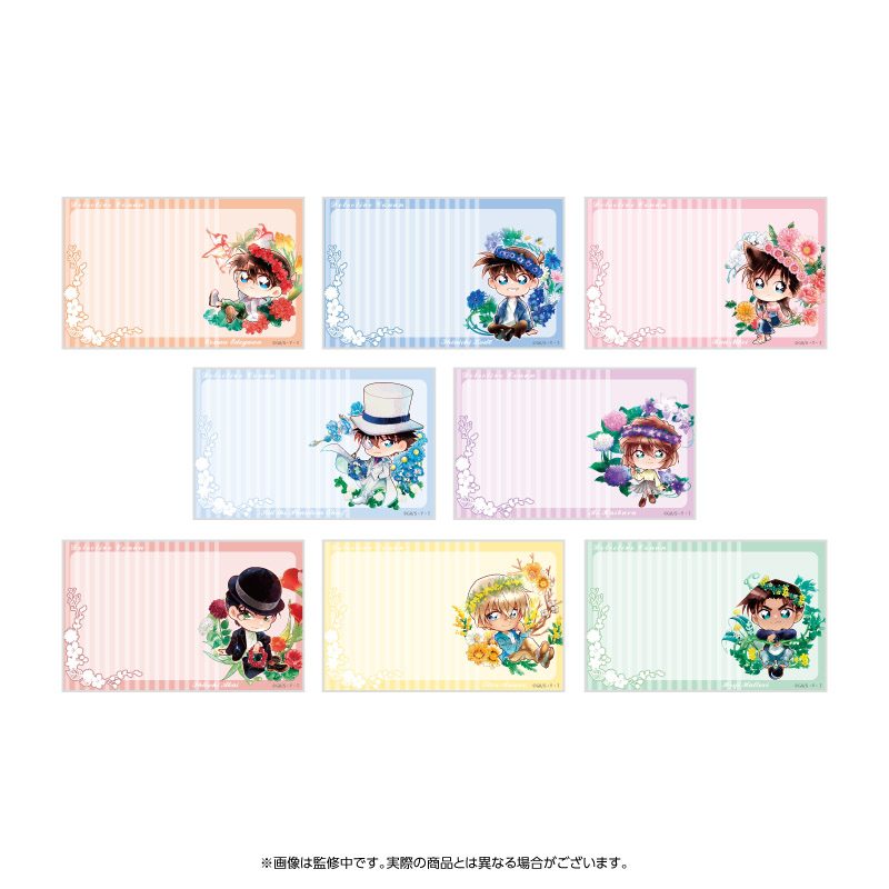 名探偵コナン ミニメッセージカードセット デフォルメ 花冠-flow in the wind- ("Detective Conan" Mini Message Card Set Deformed Flower Crown -Flow in the Wind-)