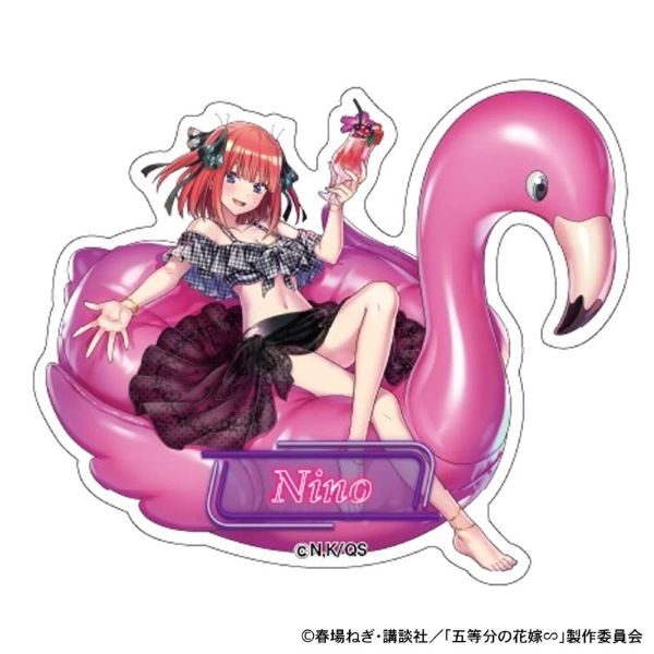 五等分の花嫁∽ ナイトプール ダイカットステッカー 中野二乃 ("The Quintessential Quintuplets Specials" Night Pool Die-cut Sticker Nakano Nino)