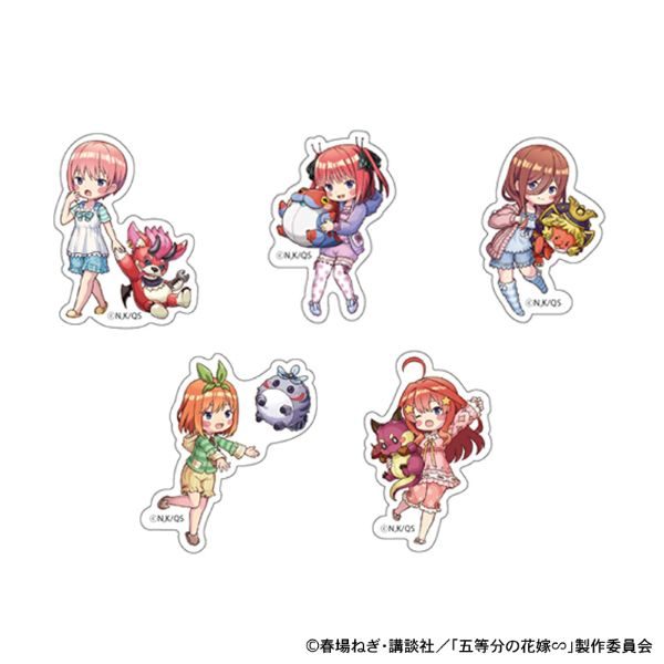五等分の花嫁∽ ナイトプール ミニキャラステッカーセット ("The Quintessential Quintuplets Specials" Night Pool Mini Character Sticker Set)