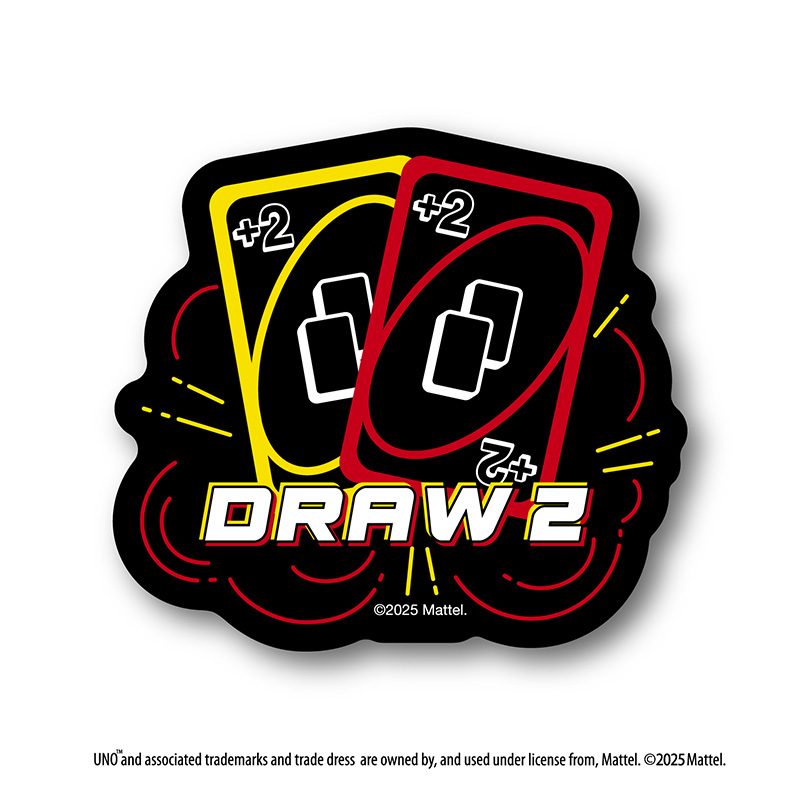 UNO(TM) ダイカットステッカーミニ DRAW2 (UNO (TM) Die-cut Sticker Mini DRAW 2)
