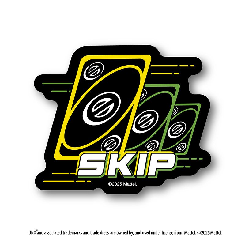 UNO(TM) ダイカットステッカーミニ SKIP (UNO (TM) Die-cut Sticker Mini SKIP)