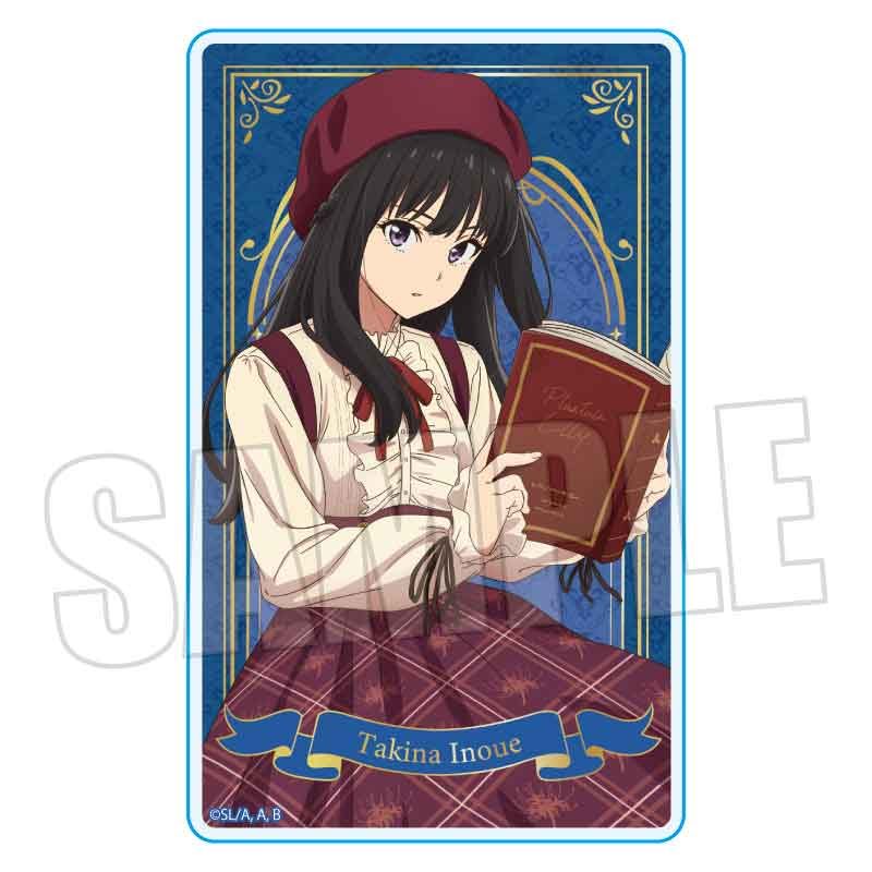アクリルカード リコリス・リコイル 井ノ上たきな(読書) (Acrylic Card "Lycoris Recoil" Inoue Takina (Reading))