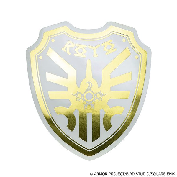 ドラゴンクエスト メタリックダイカットステッカー ロトの盾 ("Dragon Quest" Metallic Die-cut Sticker Loto Shield)