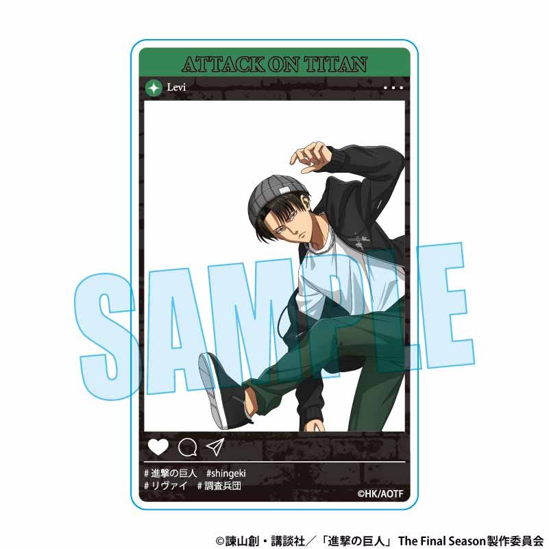 アクリルカード 進撃の巨人 リヴァイ スケーターVer. (Acrylic Card "Attack on Titan" Levi Skater Ver.)