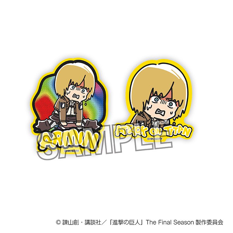 進撃の巨人 ATSUI ステッカーセット アルミン ("Attack on Titan" ATSUI Sticker Set Armin)