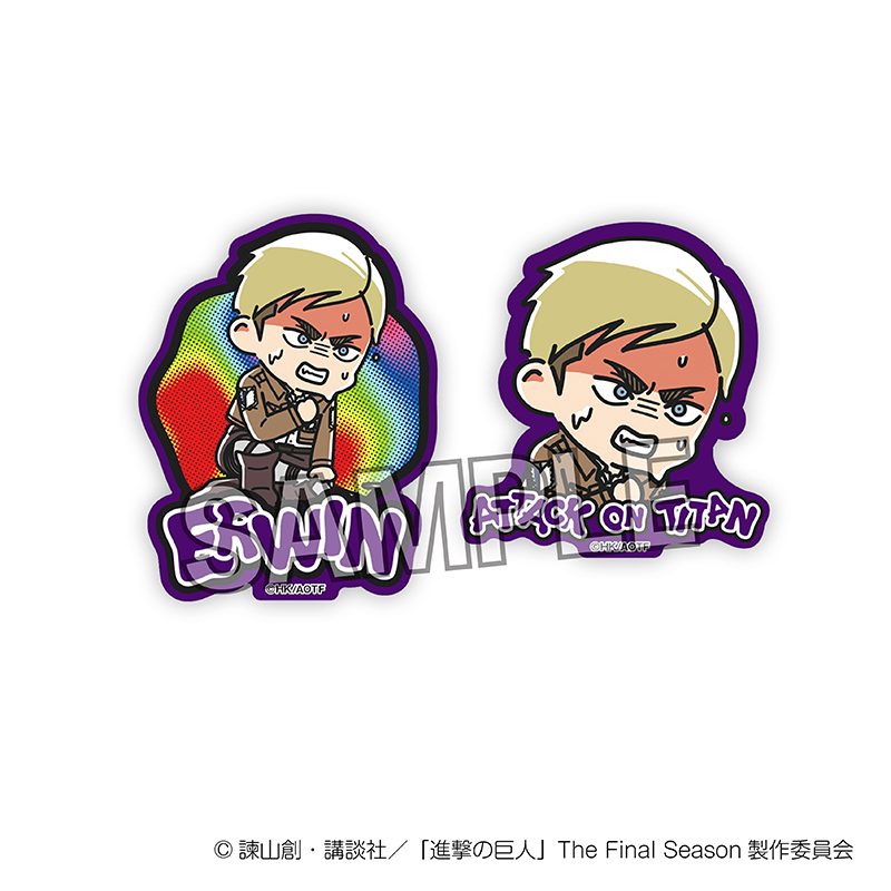 進撃の巨人 ATSUI ステッカーセット エルヴィン ("Attack on Titan" ATSUI Sticker Set Erwin)