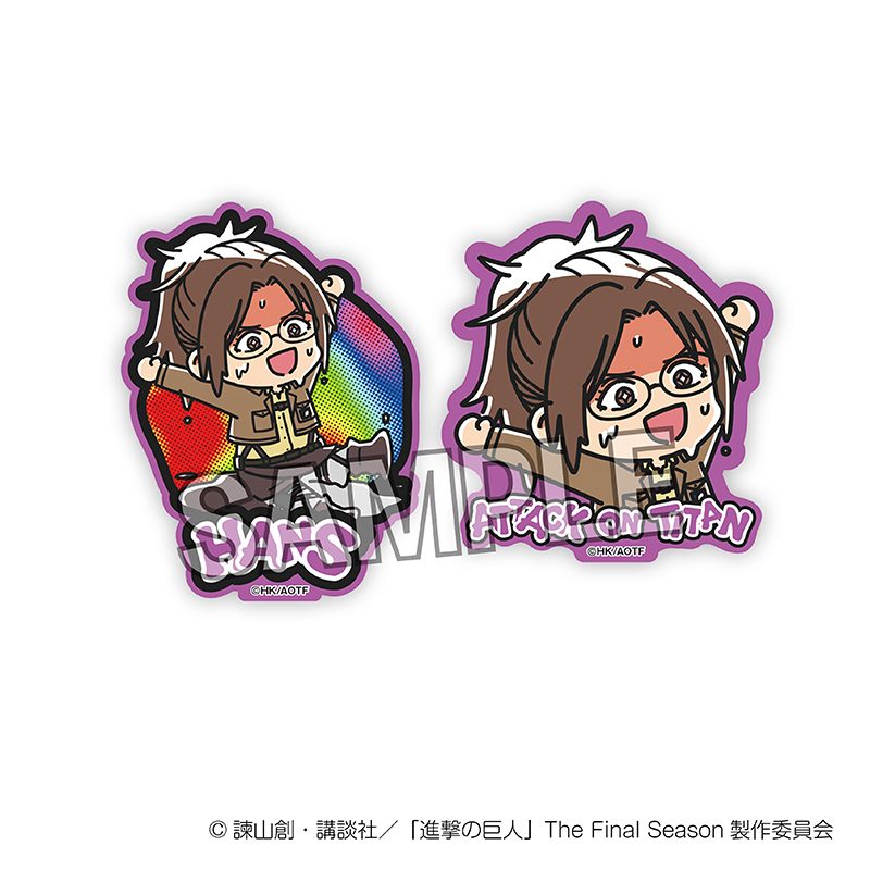 進撃の巨人 ATSUI ステッカーセット ハンジ ("Attack on Titan" ATSUI Sticker Set Hans)