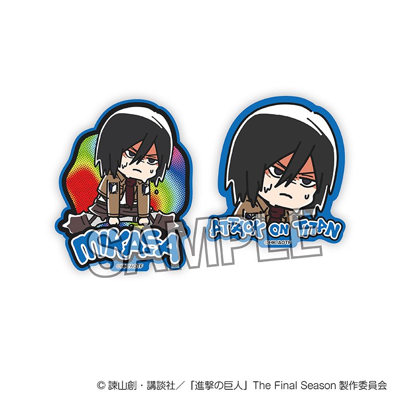 進撃の巨人 ATSUI ステッカーセット ミカサ ("Attack on Titan" ATSUI Sticker Set Mikasa)