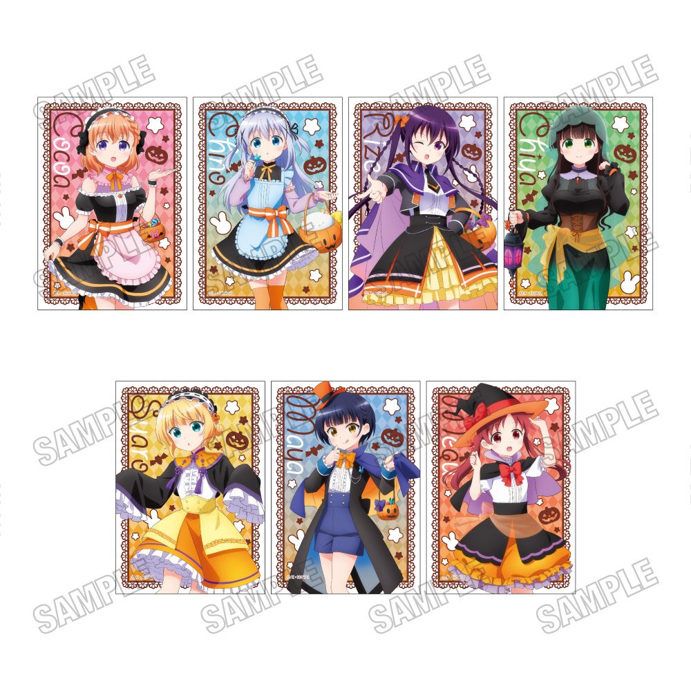 ご注文はうさぎですか? 描き下ろしブロマイドセット ハロウィンVer. ("Is the Order a Rabbit?" Original Illustration Bromide Set Halloween Ver.)