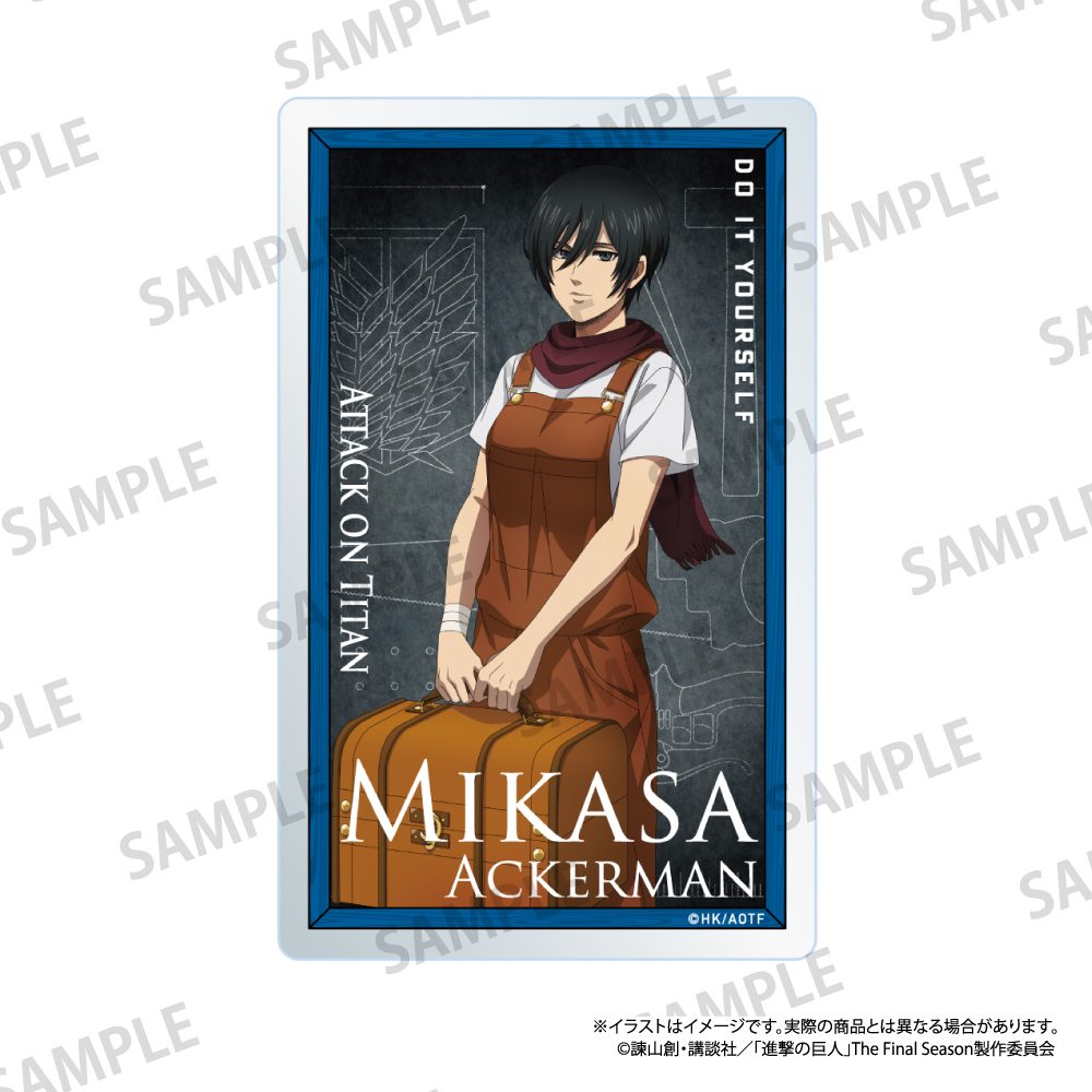 進撃の巨人 アクリルカード ミカサ・アッカーマン(DIY) ("Attack on Titan" Acrylic Card Mikasa Ackerman (DIY))