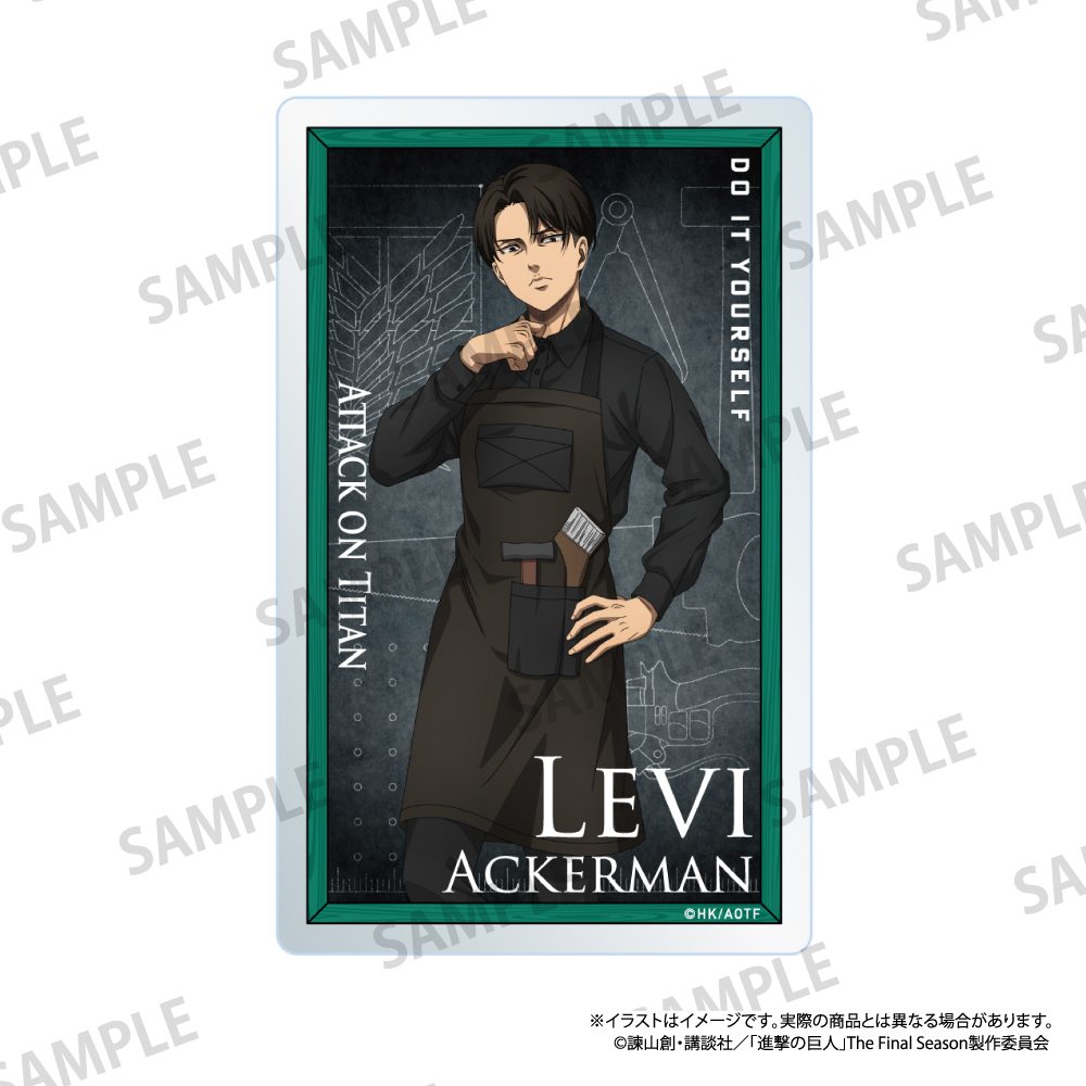 進撃の巨人 アクリルカード リヴァイ・アッカーマン(DIY) ("Attack on Titan" Acrylic Card Levi Ackerman (DIY))