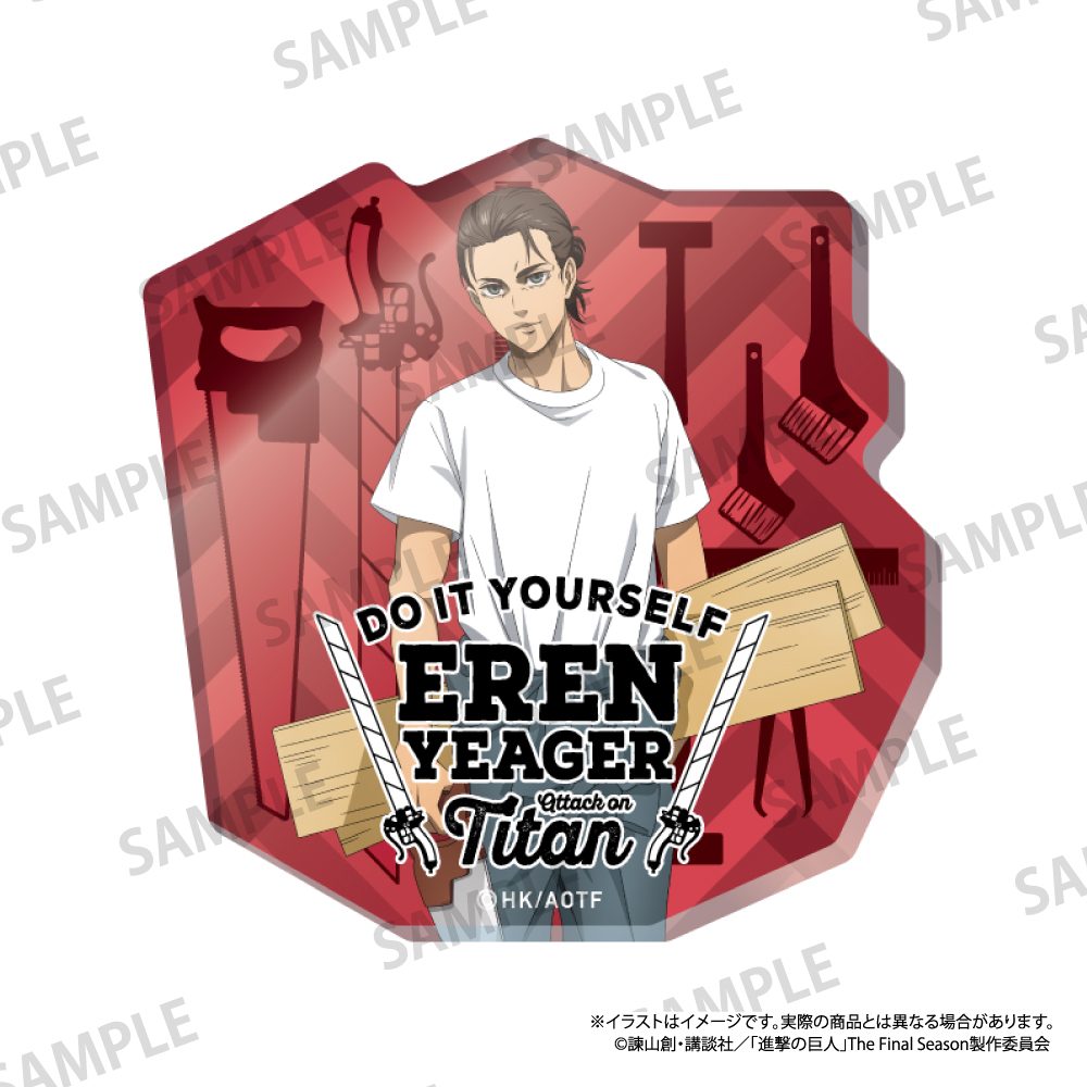 進撃の巨人 ダイカットアクリルステッカー エレン・イェーガー(DIY) ("Attack on Titan" Die-cut Acrylic Sticker Eren Yeager (DIY))