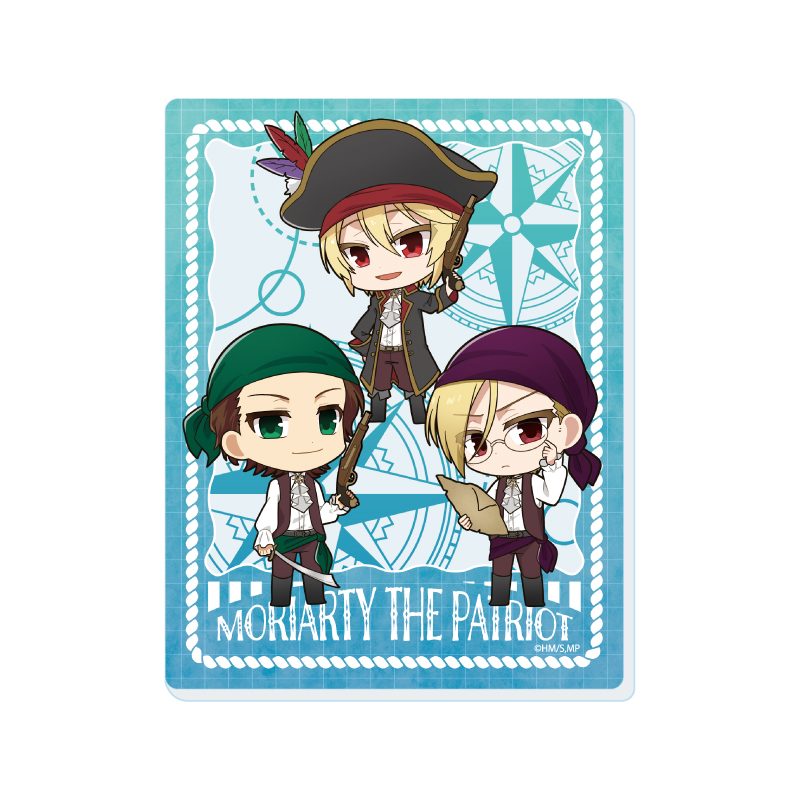 アクリルカード 憂国のモリアーティ 08 海賊Ver.A(ミニキャライラスト) (Acrylic Card "Moriarty the Patriot" 08 Pirate Ver. A (Mini Character Illustration))