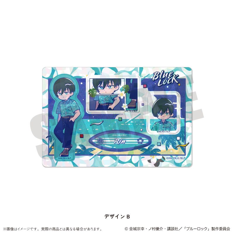 ブルーロック ホログラムステッカーシート にゅーとろ 第2弾 B 糸師凛 ("Blue Lock" Hologram Sticker Sheet Newtoro Vol. 2 B Itoshi Rin)