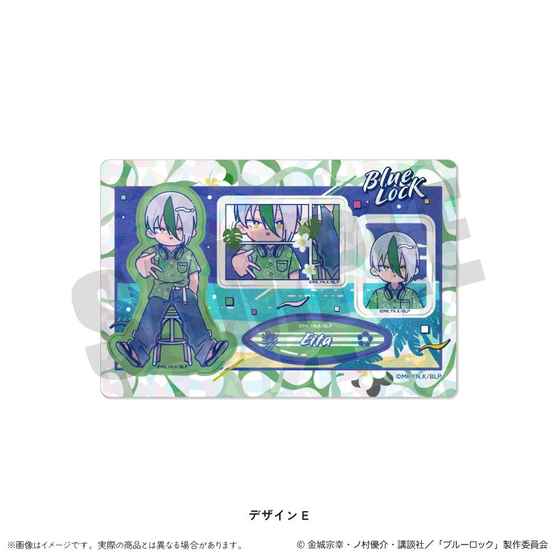 ブルーロック ホログラムステッカーシート にゅーとろ 第2弾 E 乙夜影汰 ("Blue Lock" Hologram Sticker Sheet Newtoro Vol. 2 E Otoya Eita)
